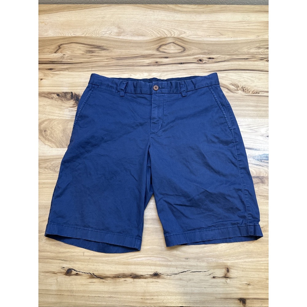 Tommy Bahama Shorts Mens 34 Blue Chino Flat Front Stretch 10" Inseam Casual